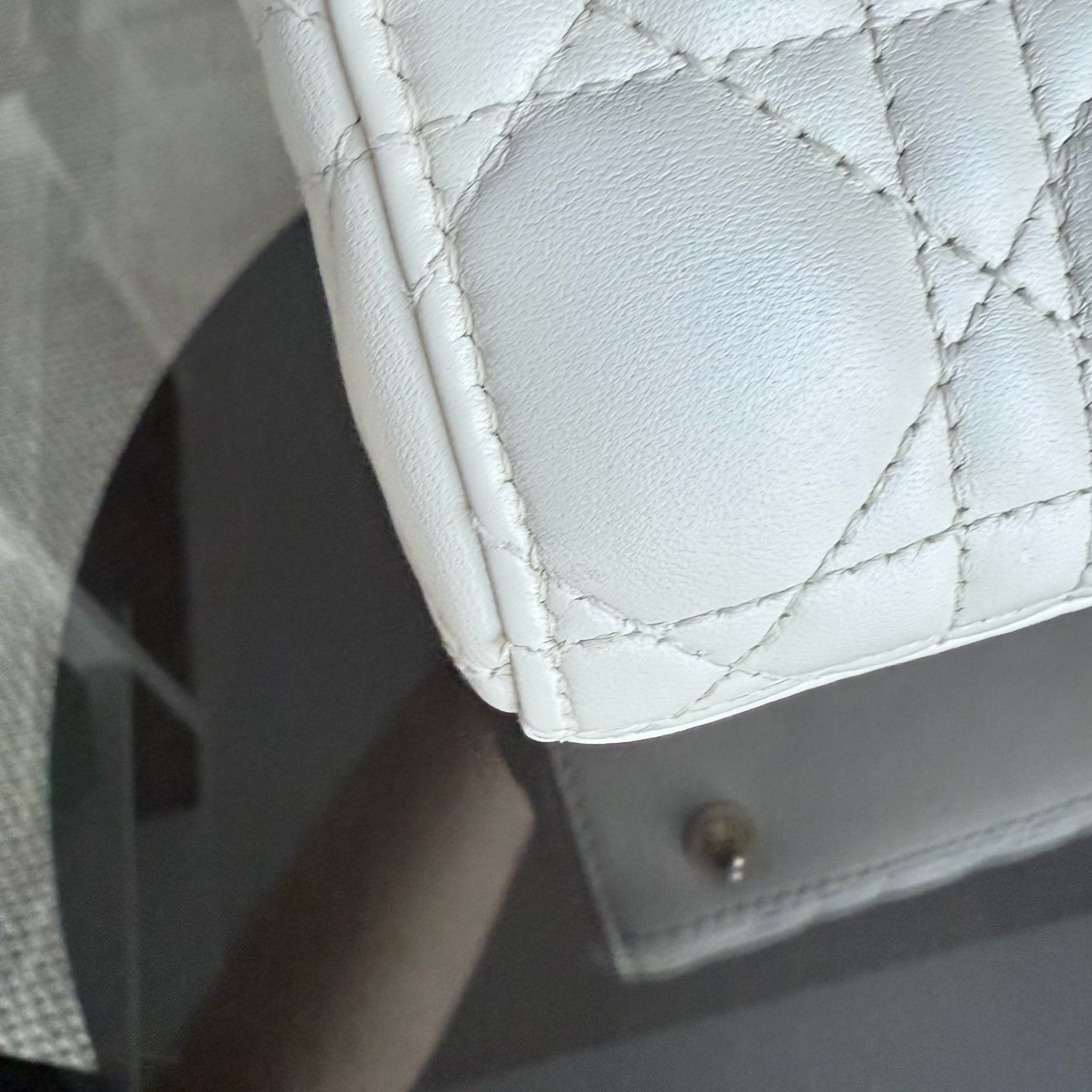 Dior MyABC Lady Small - Cannage Lambskin White Gold Hardware