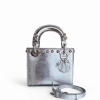 Dior Lady Mini - Exotic Lizard Metallic Limited Edition Silver Hardware