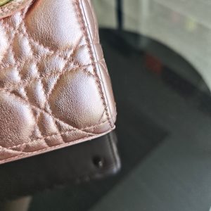 Dior Lady Small Flap ABC - Cannage Calfskin Rose Gold Hardware MyABC