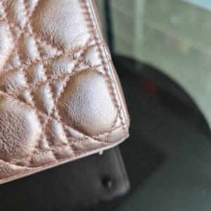 Dior Lady Small Flap ABC - Cannage Calfskin Rose Gold Hardware MyABC