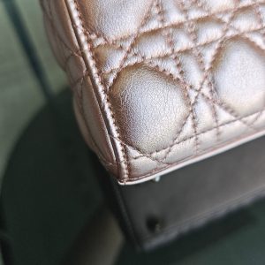Dior Lady Small Flap ABC - Cannage Calfskin Rose Gold Hardware MyABC