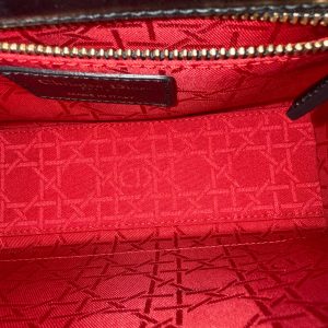 Dior Lady Small Flap - Cannage Lambskin Black Gold Hardware NO STRAP