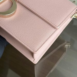 Dior 30 Montaigne Chain Bag - Caviar Grained Calfskin Nude Pink Gold Hardware