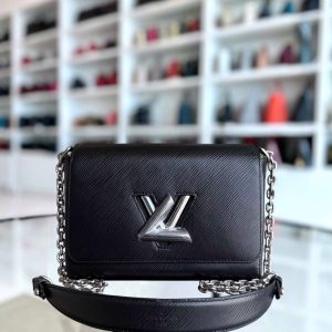 Louis Vuitton Twist Medium MM - EPI Leather Black Silver Hardware