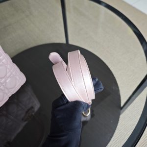 Dior Lady Medium Cannage Lambskin Light Pink Gold Hardware
