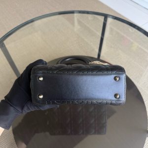Dior Lady Small Flap MyABC - Cannage Lambskin Black Gold Hardware ABC Charm