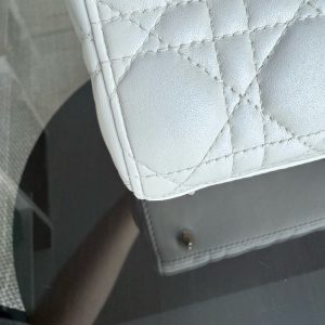 Dior MyABC Lady Small - Cannage Lambskin White Gold Hardware