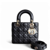 Dior Lady Small - Cannage Lambskin Black Gold Hardware
