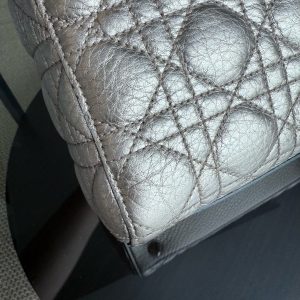 Dior Lady Small - Cannage Gold Calfskin Gold Hardware