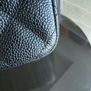 Chanel Classic Flap Jumbo - Caviar Quilted Grained Calfskin Black Silver Hardware