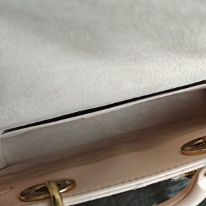 Dior D-Joy Medium - Cannage Lambskin Light Pink Gold Hardware