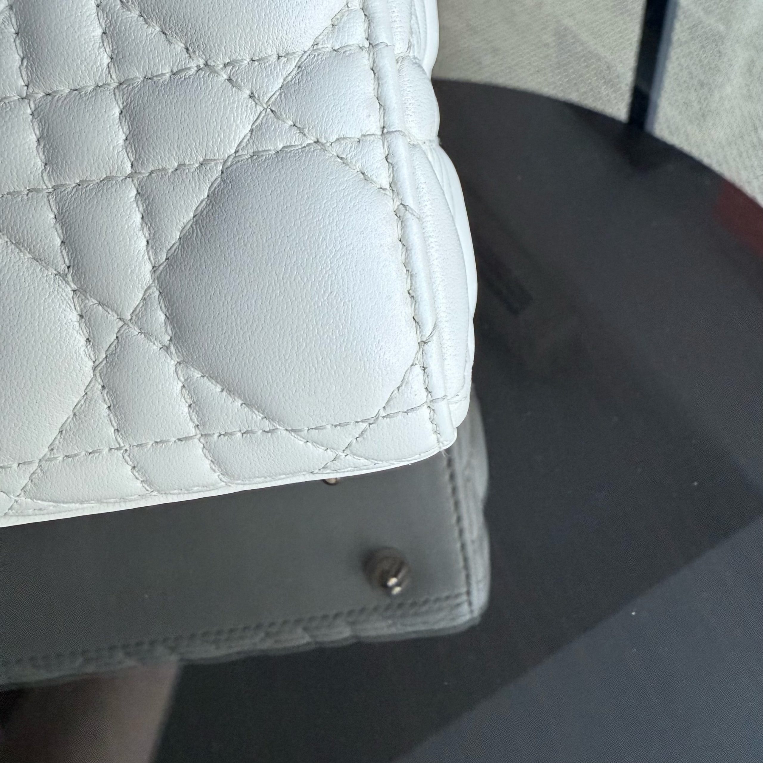 Dior MyABC Lady Small - Cannage Lambskin White Gold Hardware