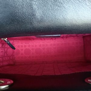 Dior Lady Small Flap MyABC - Cannage Lambskin Black Gold Hardware ABC Charm